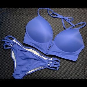 PINK V Wire Strappy Top & Matching Strappy Bottoms